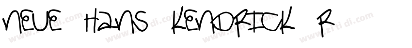 neue hans kendrick r字体转换